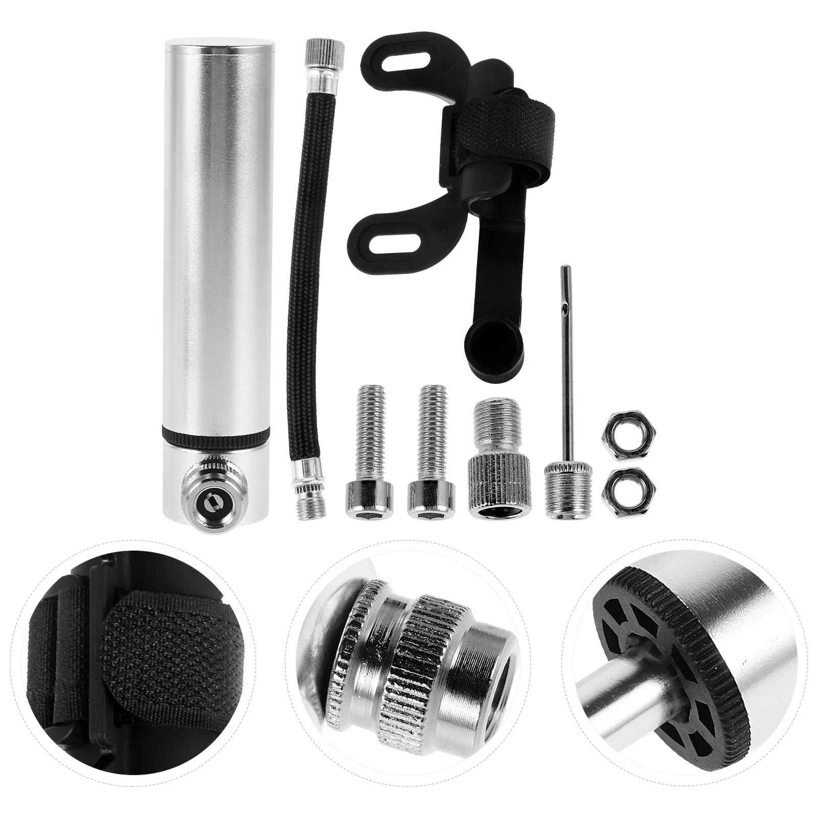 Mini Portable Bike Air Pump Hand Tire Inflator For Bicycle Football Basketball Ultra-Lightweight Compact Durable Fast Inflation
Mini Portable Bike Air Pump Hand Tire Inflator For Bicycle Football Basketball Ultra-Lightweight Compact Durable Fast Inflation