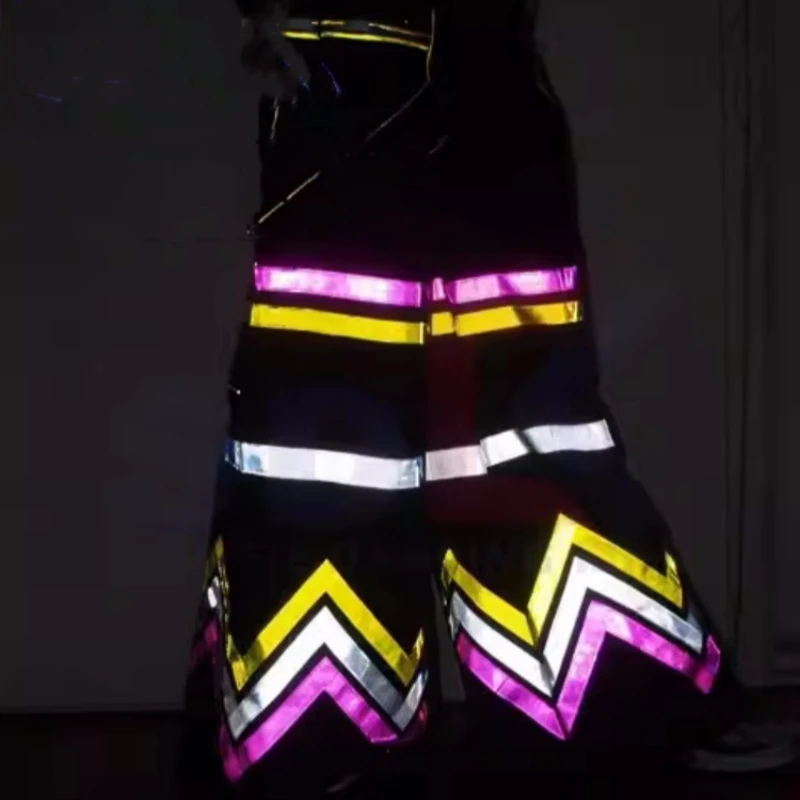 Hot Sale Casual Pants Ghost Walk Costume Reflective Pants Shuffle Dancing Luminous Pants Hip-hot Dance Trousers Casual Clothes
Hot Sale Casual Pants Ghost Walk Costume Reflective Pants Shuffle Dancing Luminous Pants Hip-hot Dance Trousers Casual Clothes