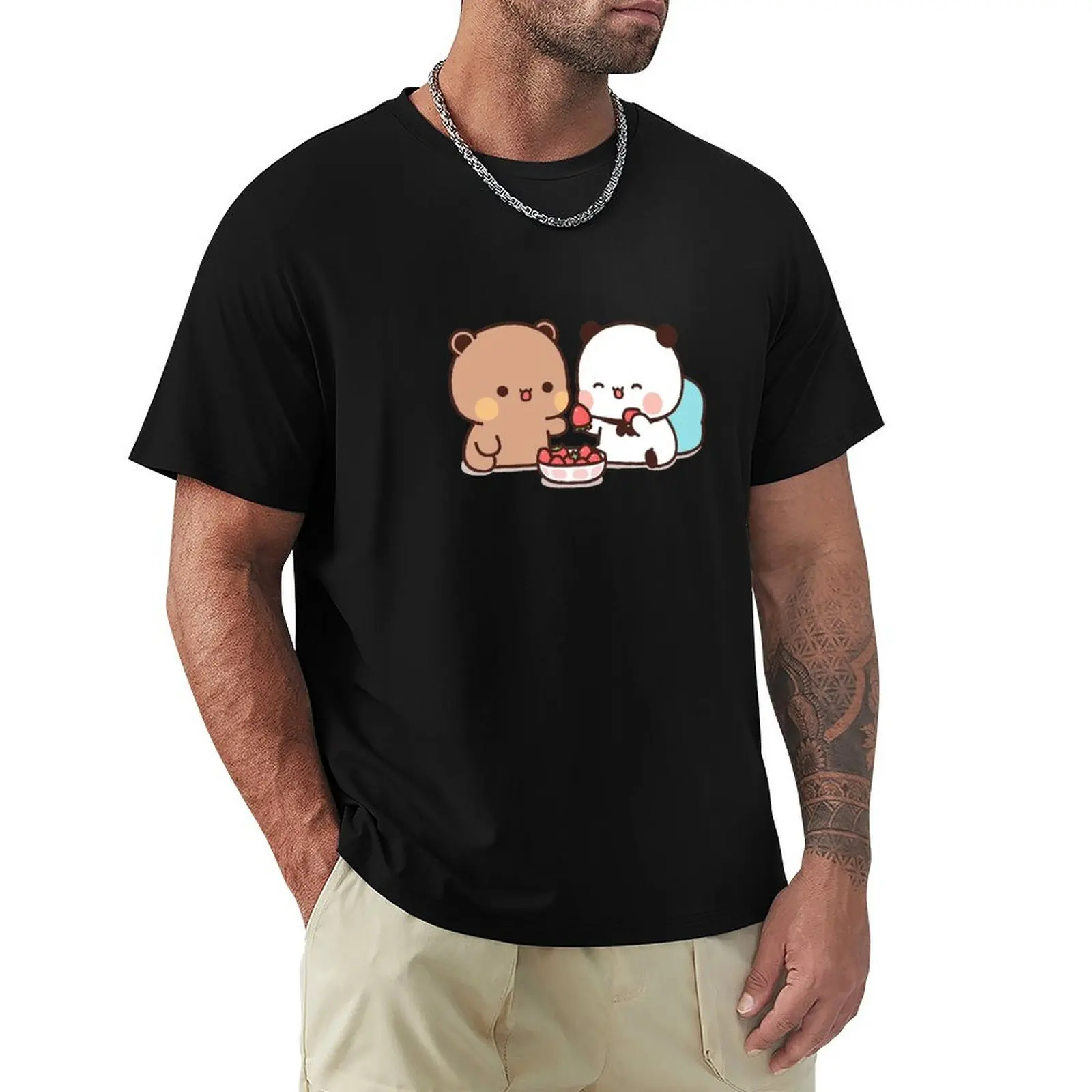 Bubu and Dudu Cute Bear Couple Panda Yier Bubu Brownie Bear T-Shirt Work Short Sleeve Cotton Top
Bubu and Dudu Cute Bear Couple Panda Yier Bubu Brownie Bear T-Shirt Work Short Sleeve Cotton Top
