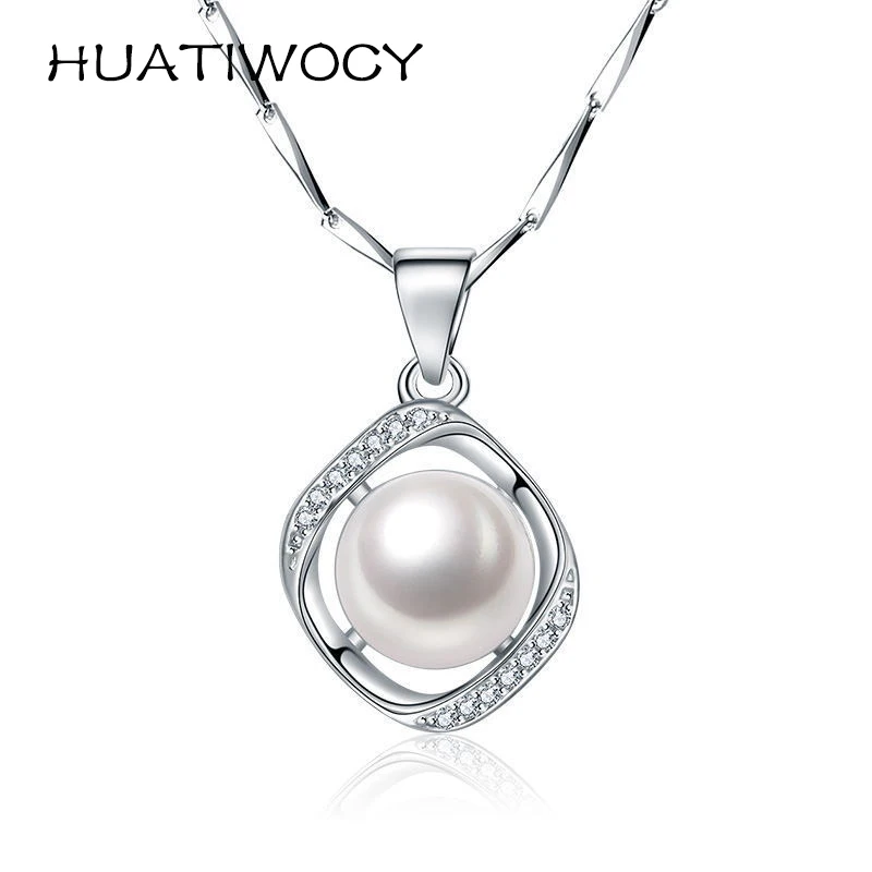 HUATIWOCY Pearl Zircon Pendant Necklace 925 Silver Jewelry Accessories for Women Wedding Engagement Party Bridal Gift Wholesale
HUATIWOCY Pearl Zircon Pendant Necklace 925 Silver Jewelry Accessories for Women Wedding Engagement Party Bridal Gift Wholesale