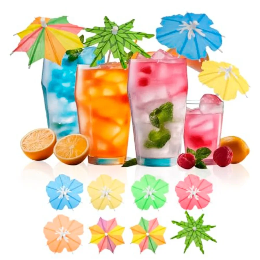 3 Styles 150 PCS Drink Umbrellas Cocktail Picks, Cocktail Umbrellas for Drinks, Drinking Parasols, Mini Paper Umbrella Toothpic
3 Styles 150 PCS Drink Umbrellas Cocktail Picks, Cocktail Umbrellas for Drinks, Drinking Parasols, Mini Paper Umbrella Toothpic
