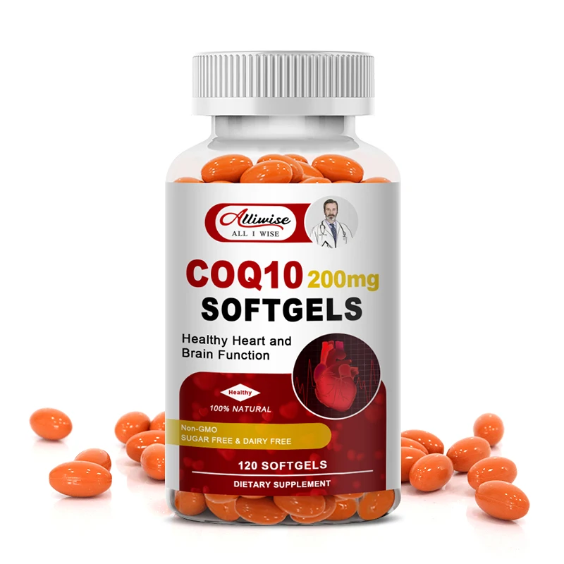 Alliwise Coenzyme Q10 Capsules Promotes Cardiovascular Health Cognitive Function Immune System Stress Health and Body Energy
Alliwise Coenzyme Q10 Capsules Promotes Cardiovascular Health Cognitive Function Immune System Stress Health and Body Energy