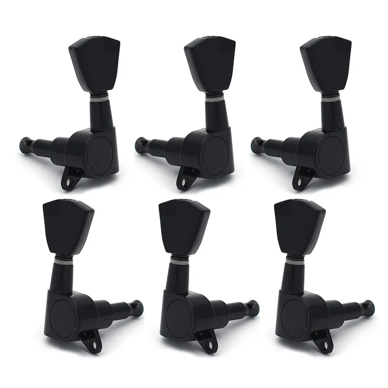 Black Sealed Guitar Tuners Flat Head String Knobs Winding Pegs for LP Acoustic/Electric Folk Guitar 3+3 Configuration
Black Sealed Guitar Tuners Flat Head String Knobs Winding Pegs for LP Acoustic/Electric Folk Guitar 3+3 Configuration