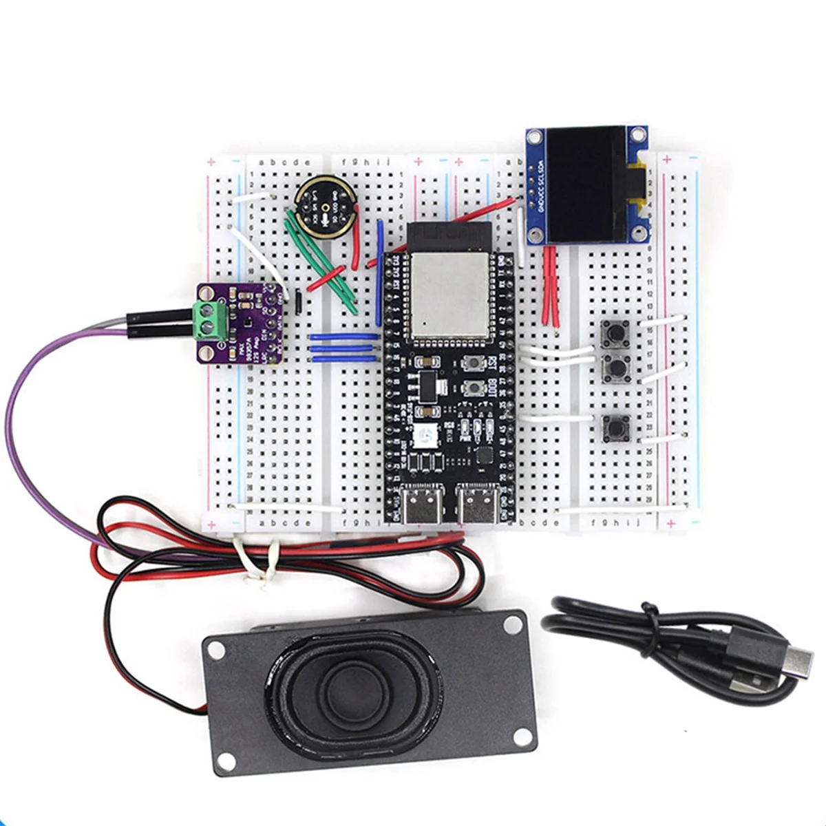 A49T AI Voice Chat Robot ESP32-S3 Development Board Breadboard 0.96inch LCD Finished Kit for for Student Educational
A49T AI Voice Chat Robot ESP32-S3 Development Board Breadboard 0.96inch LCD Finished Kit for for Student Educational