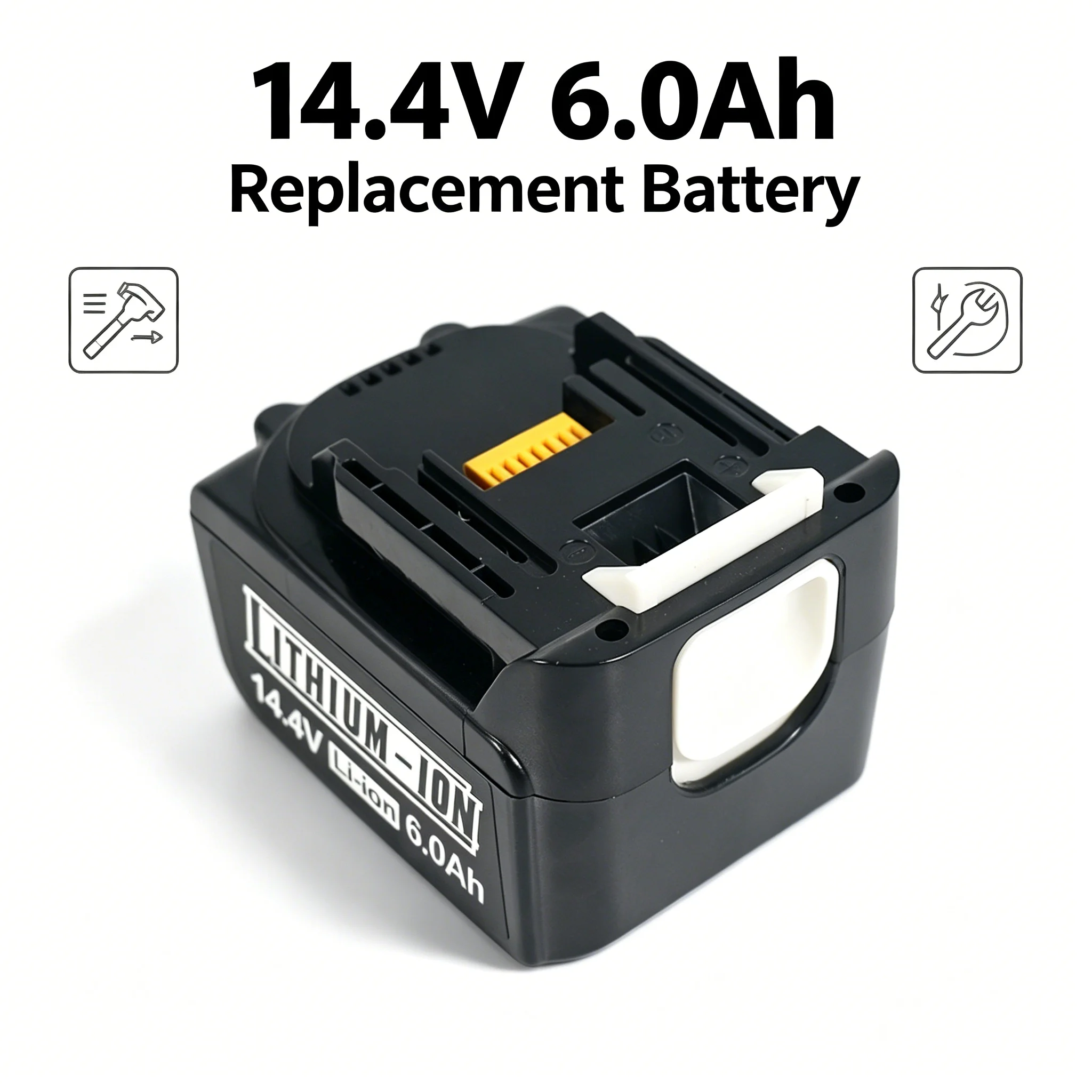 for Makita Power Tools 14.4V 6.0AH Compatible with BL1460 BL1430 1415 194066-1,6.0AH Rechargeable Li-ion Makita Batteries
for Makita Power Tools 14.4V 6.0AH Compatible with BL1460 BL1430 1415 194066-1,6.0AH Rechargeable Li-ion Makita Batteries