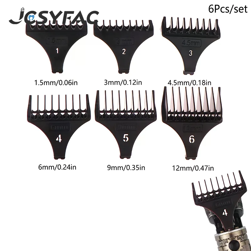 6 шт./компл., профессиональный триммер для волос, расческа, универсальные защитные приспособления для T9 1,5/3/4,5/6/9/12 мм, парикмахерская, руководство для стрижки волос, парикмахерская
6 шт./компл., профессиональный триммер для волос, расческа, универсальные защитные приспособления для T9 1,5/3/4,5/6/9/12 мм, парикмахерская, руководство для стрижки волос, парикмахерская