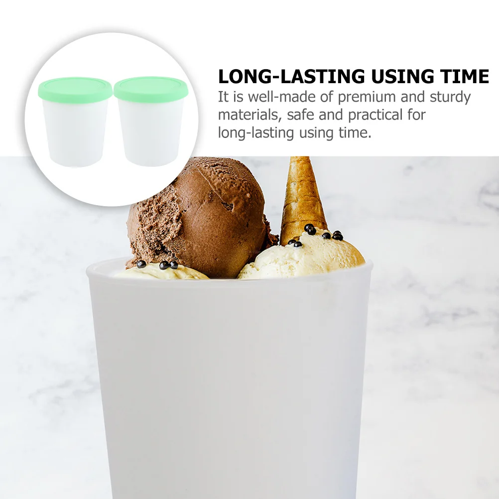 2Pcs Ice Cream Containers Silicone Dessert Cups Reusable Buckets Leakproof Lid Food Storage Containers for Refrigerator
2Pcs Ice Cream Containers Silicone Dessert Cups Reusable Buckets Leakproof Lid Food Storage Containers for Refrigerator