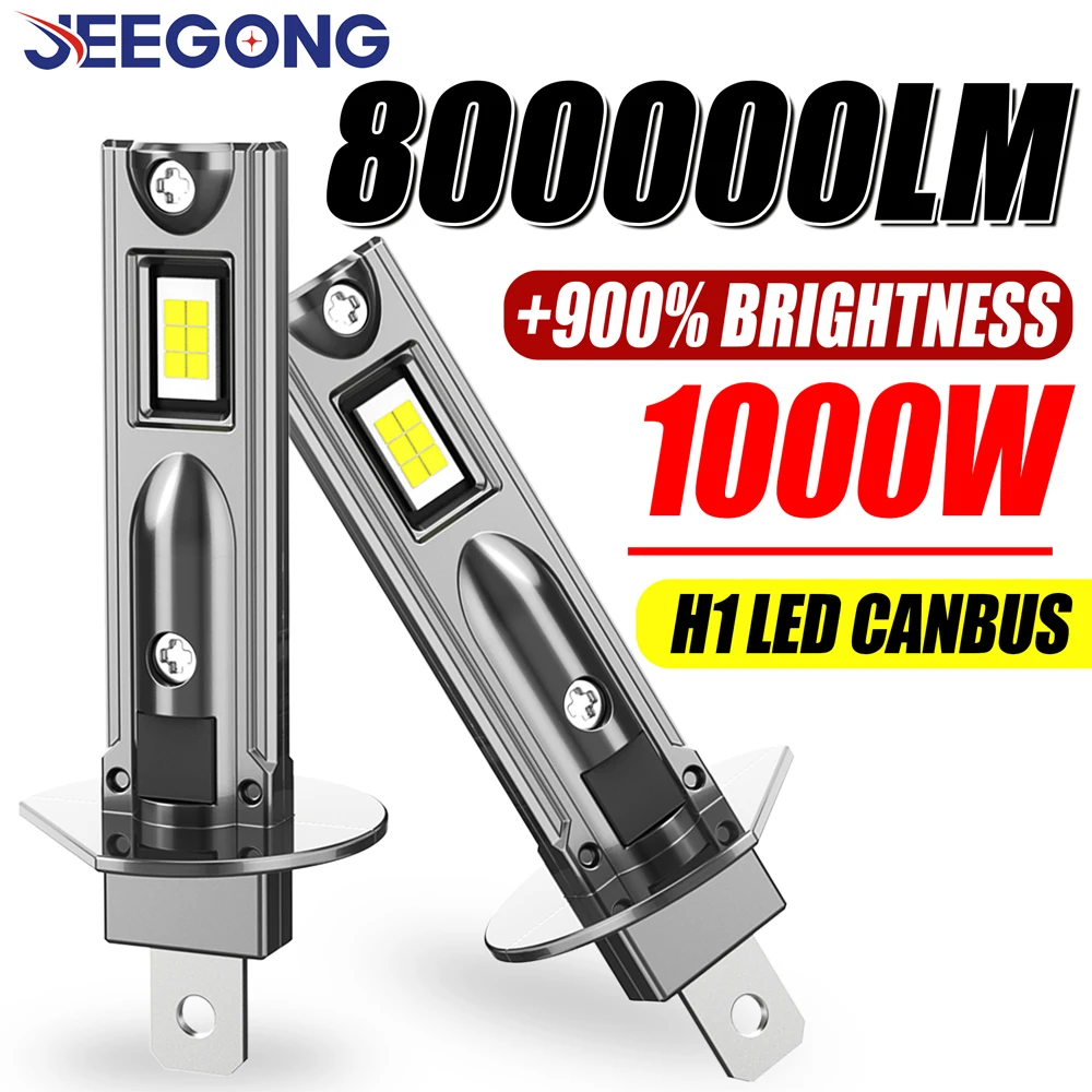 H1 Led Headlight Bulb 800000LM Wireless Turbo Led Lights For Car 1:1 Size CANBUS Error Free Plug And Play 6000K White Light Bulb
H1 Led Headlight Bulb 800000LM Wireless Turbo Led Lights For Car 1:1 Size CANBUS Error Free Plug And Play 6000K White Light Bulb