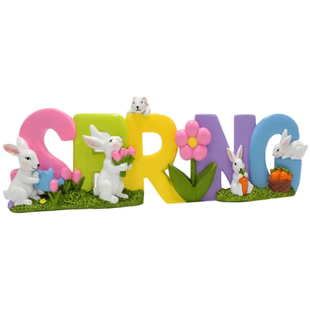 Rabbit Alphabet Sign Easter Decorative Table Resin Craft Supplies Desktop Centerpiece Tabletop Ornaments for Crafts
Rabbit Alphabet Sign Easter Decorative Table Resin Craft Supplies Desktop Centerpiece Tabletop Ornaments for Crafts
