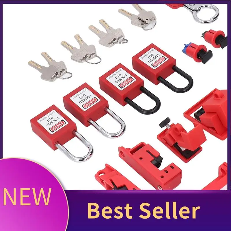 HFES Electrical Lockout Tagout Kit, Universal Clamp On Circuit Breaker Lockouts Loto-Safety Locks Hanging Tags Set
HFES Electrical Lockout Tagout Kit, Universal Clamp On Circuit Breaker Lockouts Loto-Safety Locks Hanging Tags Set