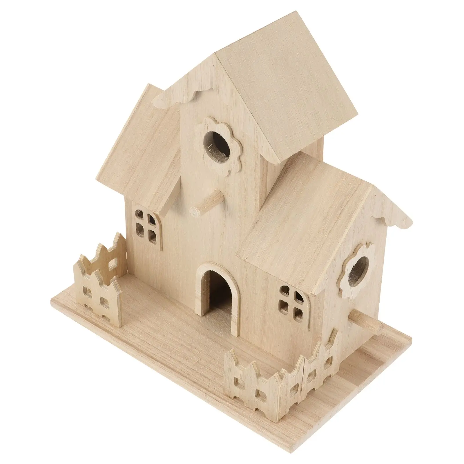 Solid Wood Bird Nest Decorations Beige Wooden House for Finches Outdoor Small Animals Garden Ornament
Solid Wood Bird Nest Decorations Beige Wooden House for Finches Outdoor Small Animals Garden Ornament