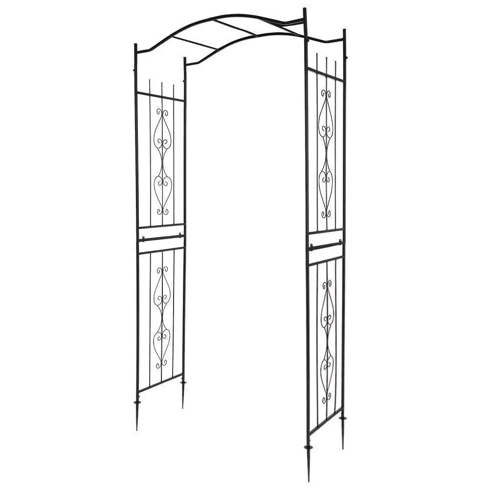 Garden Arbor With Gate Iron Archway Pergola Arch Glimbing Plant Trellis Outdoor
Garden Arbor With Gate Iron Archway Pergola Arch Glimbing Plant Trellis Outdoor