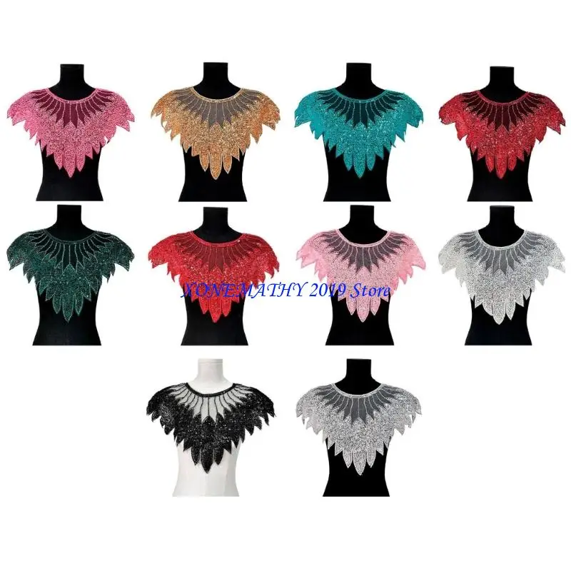 F42F Luxurious Sequins Appliques Versatiles Beads Decoration Dress Embellishment
F42F Luxurious Sequins Appliques Versatiles Beads Decoration Dress Embellishment