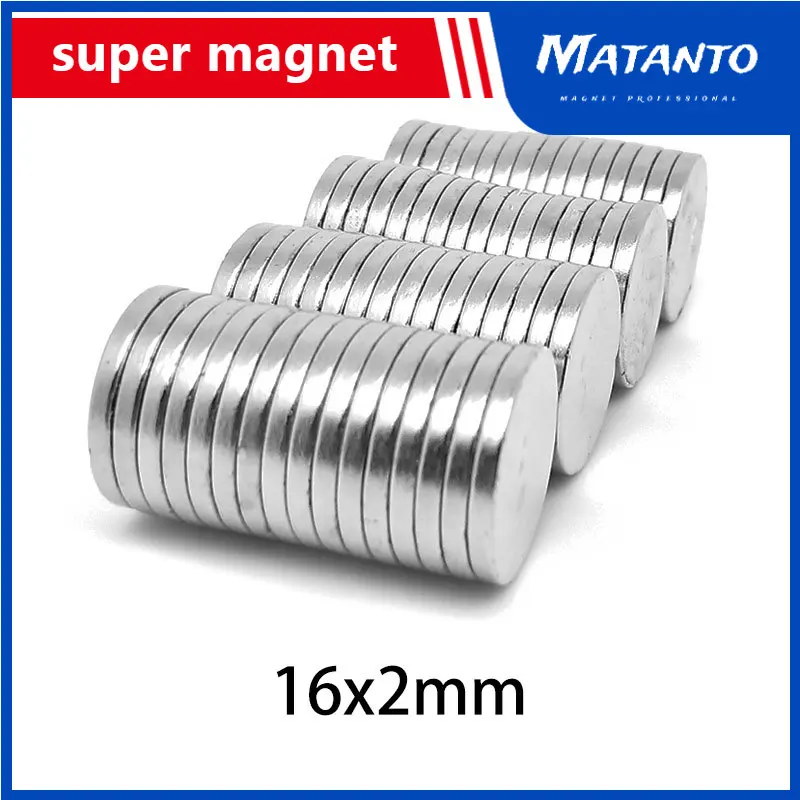 5/10/20/50/100PCS 16x2 Round Powerful Strong Magnetic Magnets N35 Neodymium Disc Magnet 16x2mm Permanent Strong Magnet 16*2
5/10/20/50/100PCS 16x2 Round Powerful Strong Magnetic Magnets N35 Neodymium Disc Magnet 16x2mm Permanent Strong Magnet 16*2