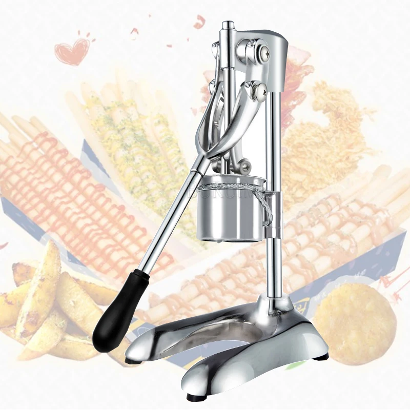30cm Super Long French Fries Maker Manual Squeeze Machine Extrusion Batter Mashed Potatoes Fried Chip Processor Tool
30cm Super Long French Fries Maker Manual Squeeze Machine Extrusion Batter Mashed Potatoes Fried Chip Processor Tool