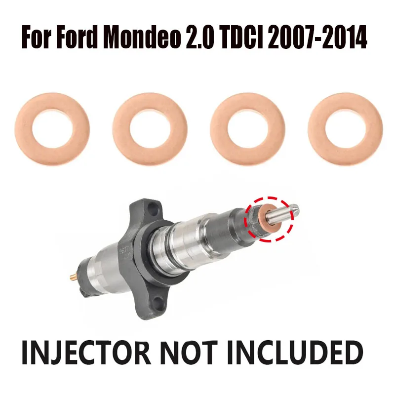 4 Pcs Fuel Injector Copper Washers Seals Fit For Ford Mondeo 2.0 TDCI 2007-2014 OE#1715204 Fuel Injector Copper Washers Replace
4 Pcs Fuel Injector Copper Washers Seals Fit For Ford Mondeo 2.0 TDCI 2007-2014 OE#1715204 Fuel Injector Copper Washers Replace