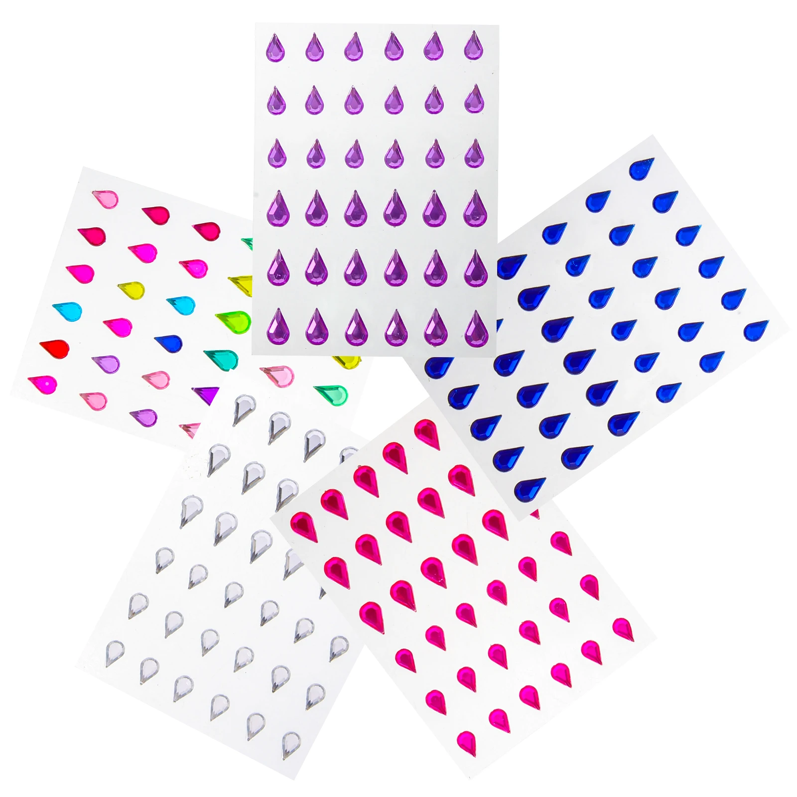 5 Sheets Crystal Diamond Stickers Self Adhesive Face Jewels Body Gems Makeup Diamonds Eyes Rhinestones Festive Costumes
5 Sheets Crystal Diamond Stickers Self Adhesive Face Jewels Body Gems Makeup Diamonds Eyes Rhinestones Festive Costumes