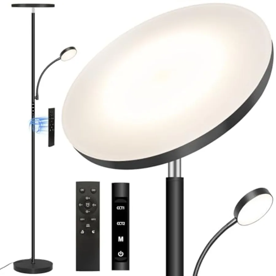 Торшер-42 Вт/4200 лм Супер яркий торшер Светодиодный торшер 2-в-1 с регулируемой яркостью и лампой для чтения Высокий торшер 69 дюймов с пультом дистанционного управления
Торшер-42 Вт/4200 лм Супер яркий торшер Светодиодный торшер 2-в-1 с регулируемой яркостью и лампой для чтения Высокий торшер 69 дюймов с пультом дистанционного управления