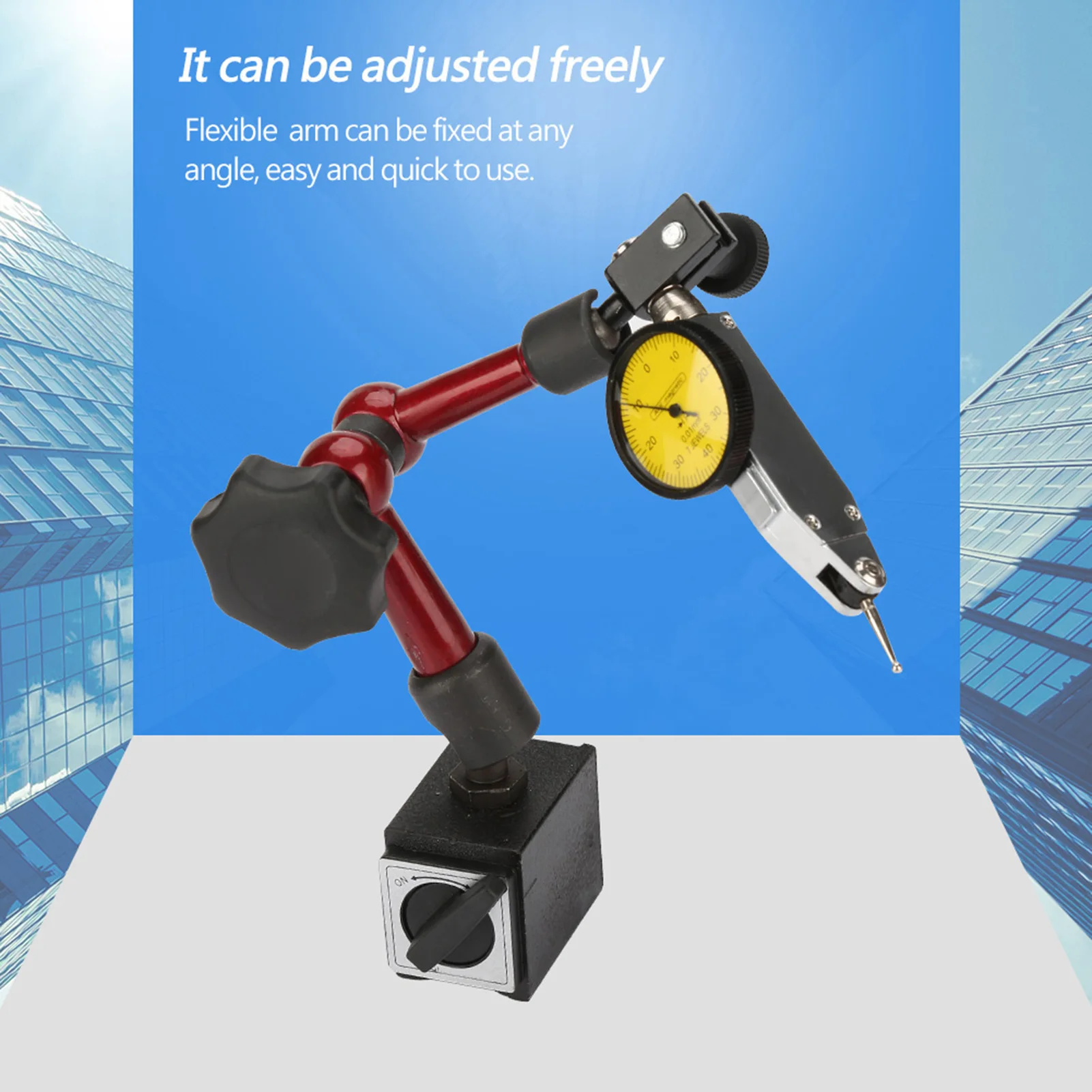 Flexible Strong Magnetic Gauge Stand Base Holder Lever Test Indicator Gauge Magnetic Base Holder Flexible Magnetic Stand
Flexible Strong Magnetic Gauge Stand Base Holder Lever Test Indicator Gauge Magnetic Base Holder Flexible Magnetic Stand