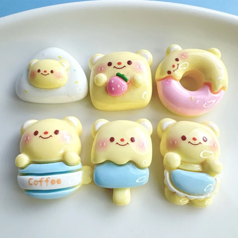 Resin Cartoon Kawaii Bear DIY Cabochon Charms, Flatback Embellishments for Scrapbooking, Phone Case Decor, Miniature Decoration
Resin Cartoon Kawaii Bear DIY Cabochon Charms, Flatback Embellishments for Scrapbooking, Phone Case Decor, Miniature Decoration