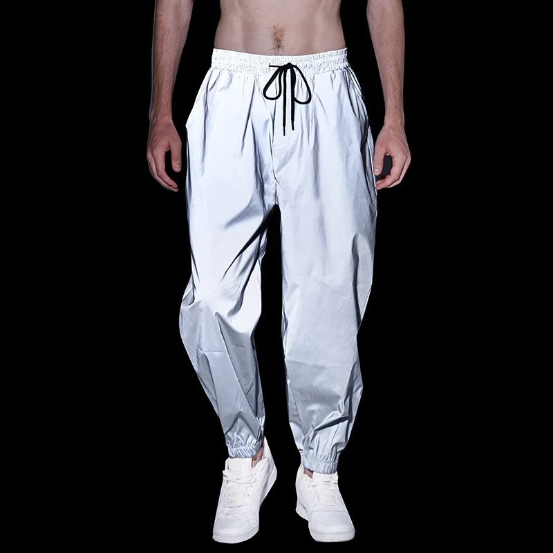 Mens Gray Reflective Jogger Pants Sweatpants Men Fluorescent Trousers Casual Harajuku Night Sporting Jogging Pants Men Clothing
Mens Gray Reflective Jogger Pants Sweatpants Men Fluorescent Trousers Casual Harajuku Night Sporting Jogging Pants Men Clothing