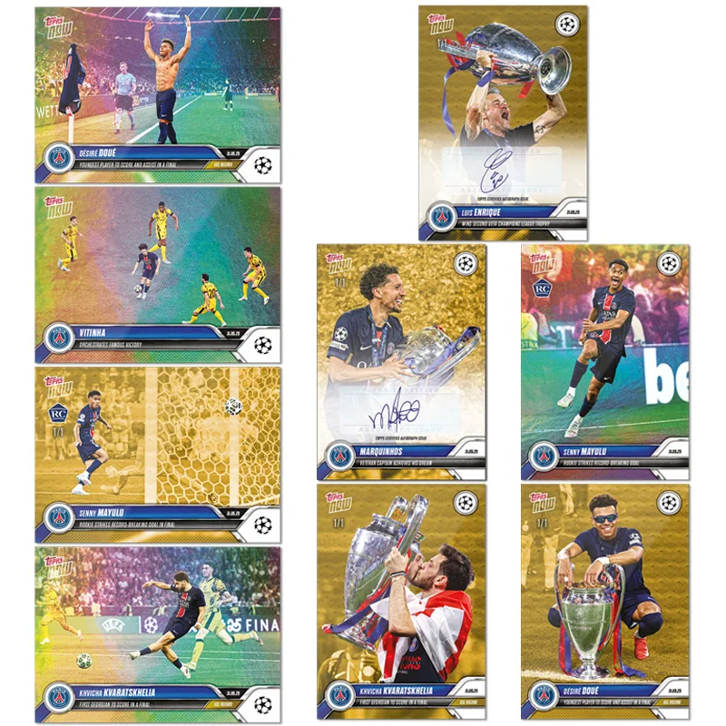 Tops Now 2025 UCL Champion Paris Saint-Germain FC PSG Desire Doue Vitinha Enrique Diy Football Star Trading Card Gift Collection
Tops Now 2025 UCL Champion Paris Saint-Germain FC PSG Desire Doue Vitinha Enrique Diy Football Star Trading Card Gift Collection
