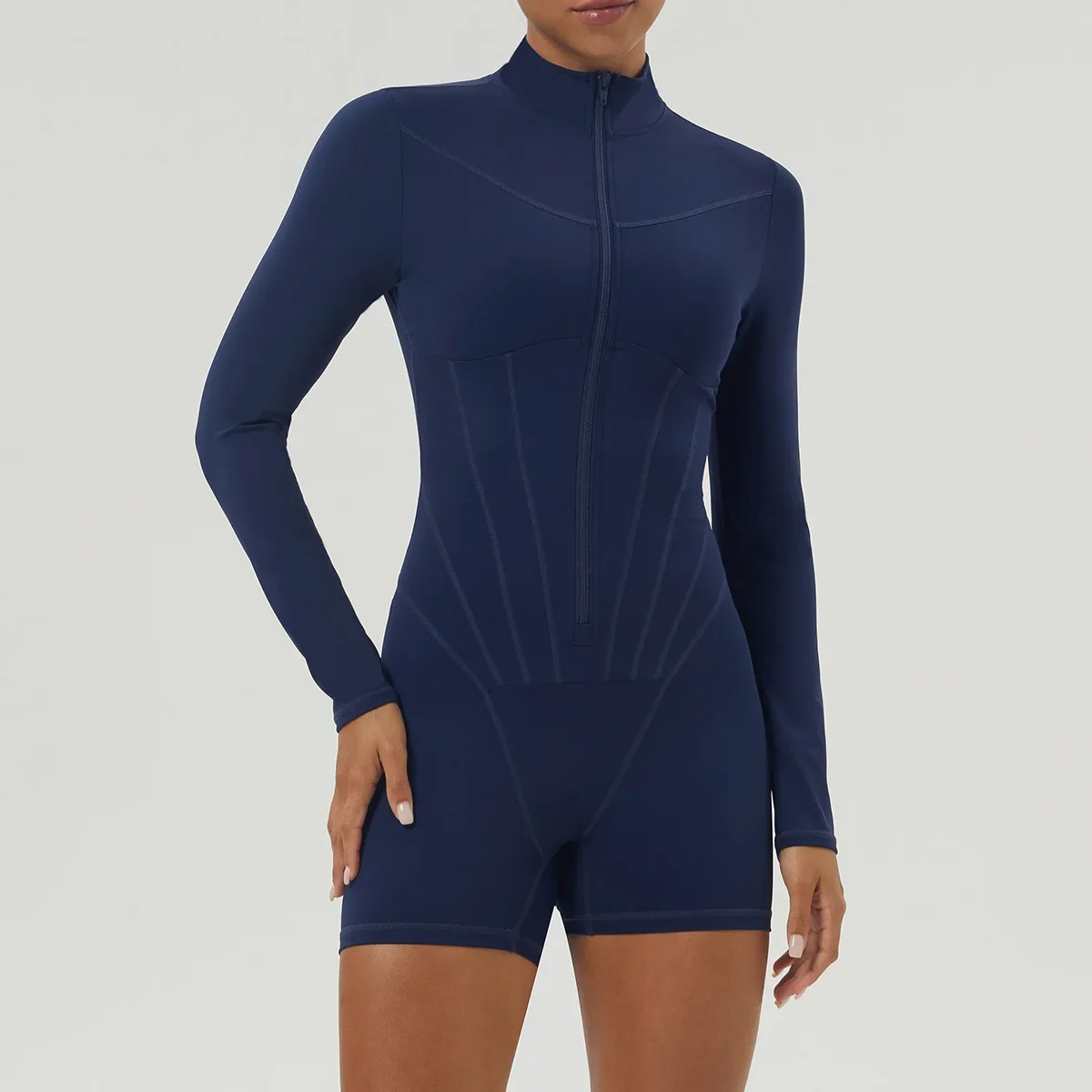 Women Gym Yoga Suit Solid Color Slim Fit Running Jumpsuit One Piece Long Sleeve Sportswear Female Breathable Workout Clothes
Women Gym Yoga Suit Solid Color Slim Fit Running Jumpsuit One Piece Long Sleeve Sportswear Female Breathable Workout Clothes
