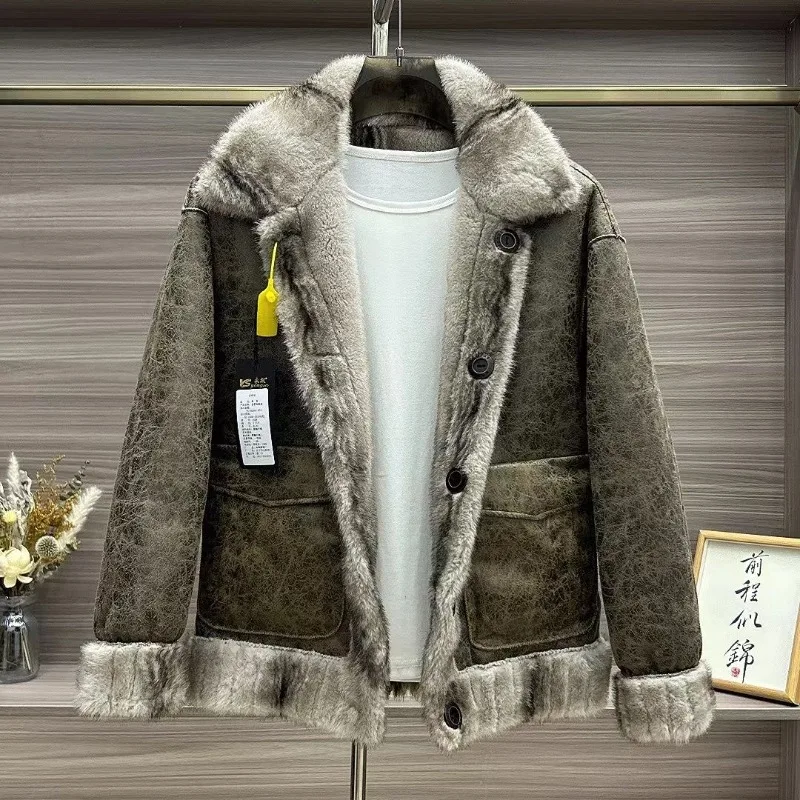 Men's Autumn/Winter Top Coat Reversible Thickened Warm Fur Collar Comfortable Casual Design Fashion Soft Niche Versatile Skinny
Men's Autumn/Winter Top Coat Reversible Thickened Warm Fur Collar Comfortable Casual Design Fashion Soft Niche Versatile Skinny