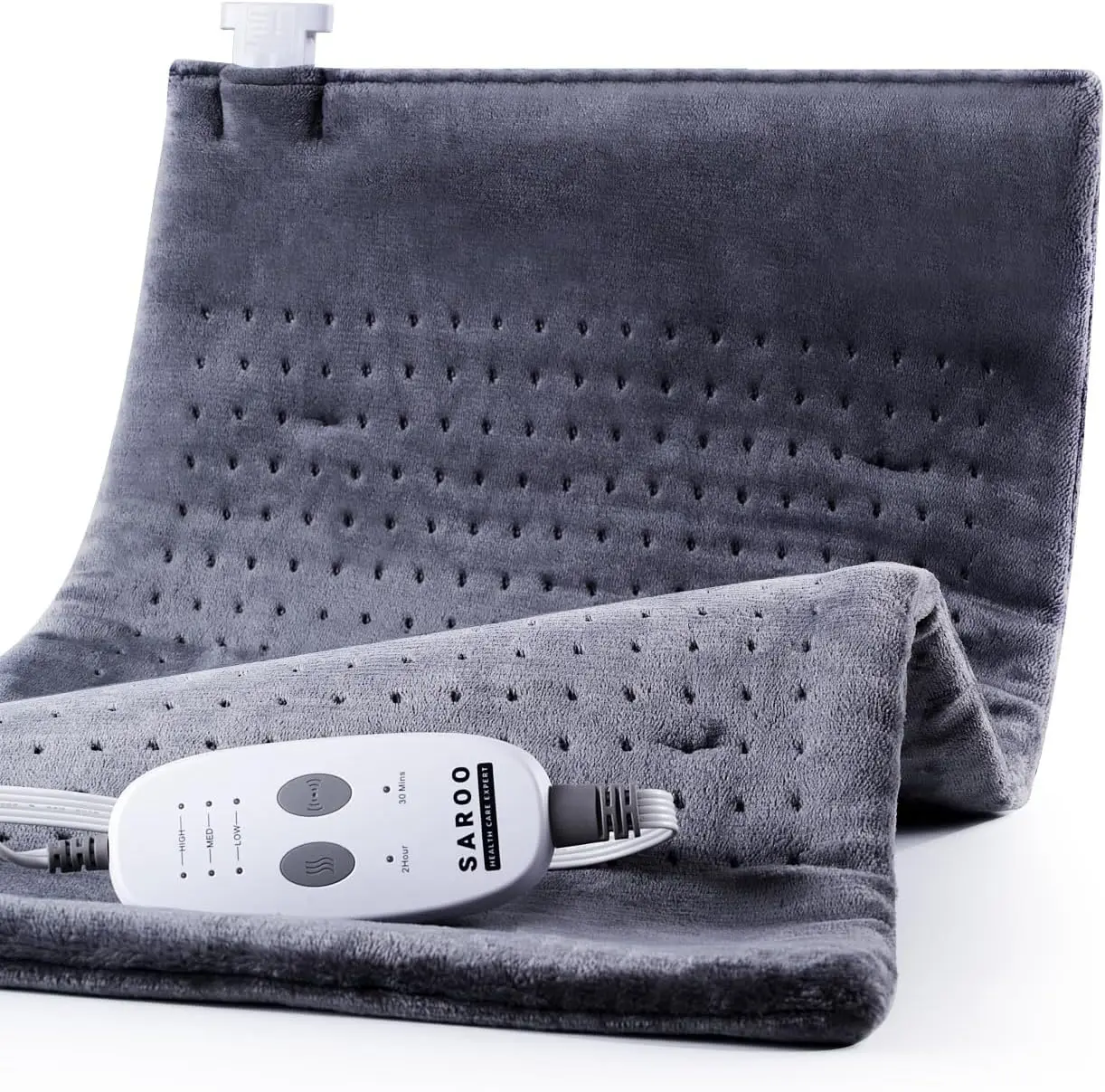 Massaging Weighted Heating Pad 12x24, 3 Heat 6 Massage 18 Combinations, Auto Off Dark Grey for Neck Shoulder Cramp
Massaging Weighted Heating Pad 12x24, 3 Heat 6 Massage 18 Combinations, Auto Off Dark Grey for Neck Shoulder Cramp