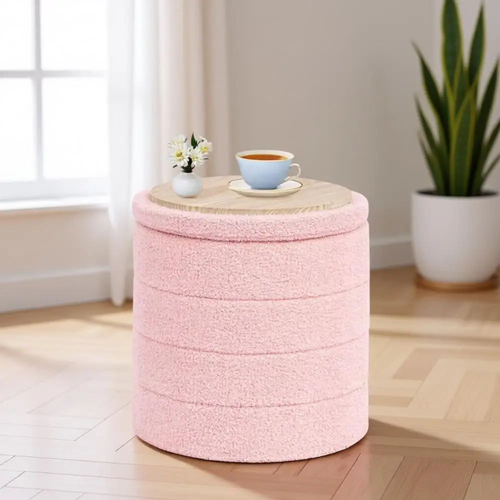 Круглый пуф-хранилище 16.9, розовый, подходит для использования в качестве журнального столика, для прихожей, гостиной, спальни
Круглый пуф-хранилище 16.9, розовый, подходит для использования в качестве журнального столика, для прихожей, гостиной, спальни