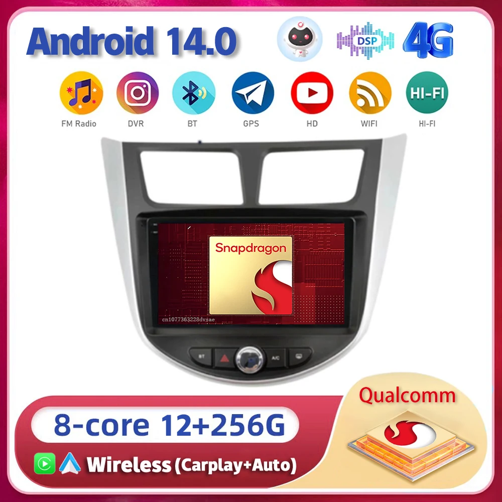 Автомагнитола на Android 14 для Hyundai Solaris Verna Accent 1 2010-2016, мультимедийный видеоплеер, навигатор GPS, 2 din, 4G, DVD, головное устройство
Автомагнитола на Android 14 для Hyundai Solaris Verna Accent 1 2010-2016, мультимедийный видеоплеер, навигатор GPS, 2 din, 4G, DVD, головное устройство