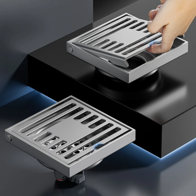 Newly upgraded flip cover floor drain apartment public bathroom anti loss floor drain 304 stainless steel anti odor floor drain
Newly upgraded flip cover floor drain apartment public bathroom anti loss floor drain 304 stainless steel anti odor floor drain