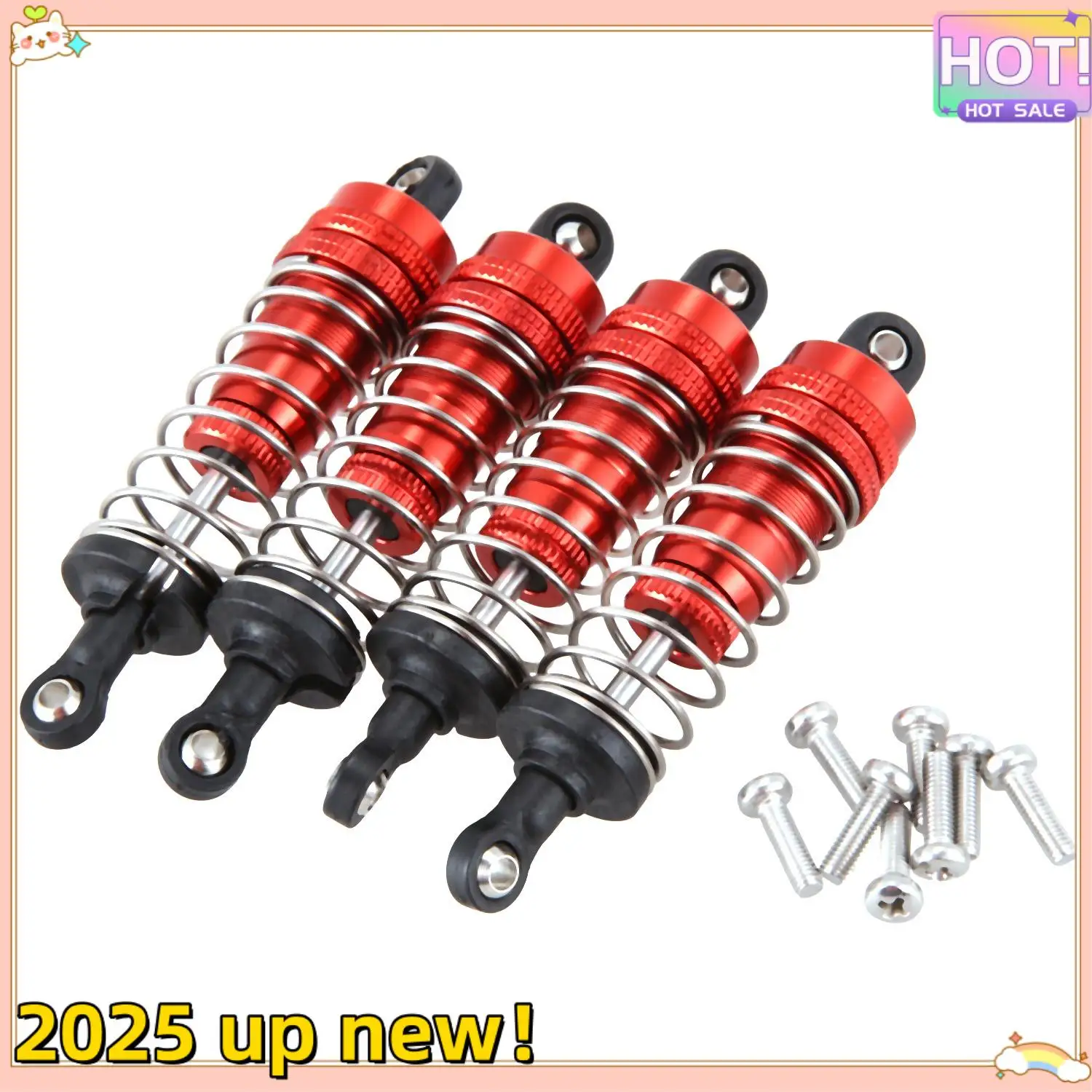 Сменный аксессуар для металлического амортизатора, 4 шт., подходит для Wltoys 144001 1/14 4WD RC Drift Racing, автозапчасти
Сменный аксессуар для металлического амортизатора, 4 шт., подходит для Wltoys 144001 1/14 4WD RC Drift Racing, автозапчасти
