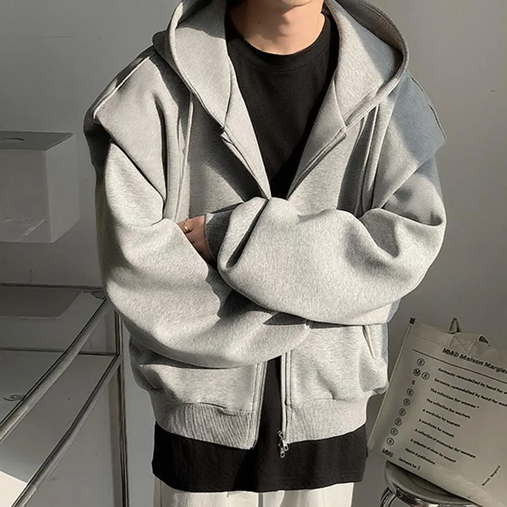 Men Sweatshirt Jacket Men's Hooded Zip-up Sweatshirt with Pockets Sport Coat for Outdoor Activities Stylish Jacket for Everyday
Men Sweatshirt Jacket Men's Hooded Zip-up Sweatshirt with Pockets Sport Coat for Outdoor Activities Stylish Jacket for Everyday