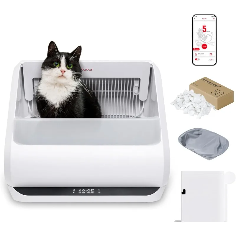 X5 Cat Robot Kitty Litter Box Автоматическая самоочищающаяся коробка для нескольких больших кошек — Core Bundle Лучшее качество включает в себя Smart Sifting Li
X5 Cat Robot Kitty Litter Box Автоматическая самоочищающаяся коробка для нескольких больших кошек — Core Bundle Лучшее качество включает в себя Smart Sifting Li