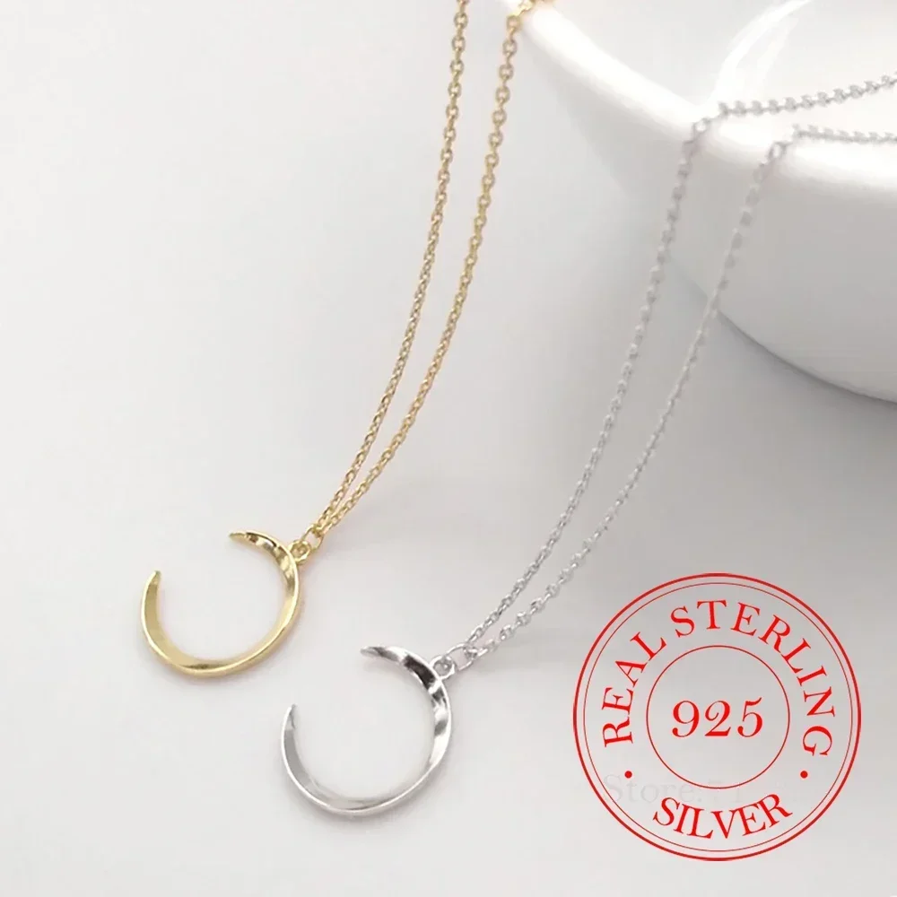 100% Real 925 Sterling Silver Sweet Smooth Moon Pendant Short Choker Necklace For Women Girls Sterling Silver Jewelry Gift
100% Real 925 Sterling Silver Sweet Smooth Moon Pendant Short Choker Necklace For Women Girls Sterling Silver Jewelry Gift