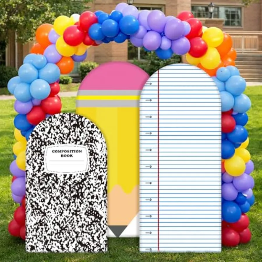 3 Pack Kindergarten Graduation Arch Backdrop Cover 6.7ft 6ft 5ft Notebook Paper Pencil Fitted Round Top Backdrop Stand Cover fo
3 Pack Kindergarten Graduation Arch Backdrop Cover 6.7ft 6ft 5ft Notebook Paper Pencil Fitted Round Top Backdrop Stand Cover fo