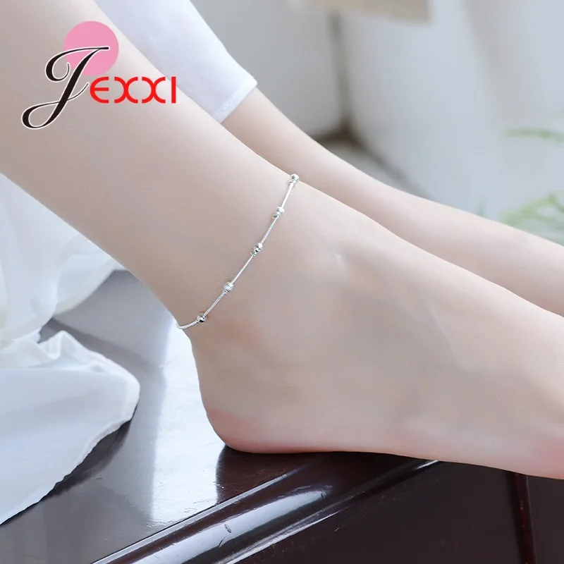 New Arrival Trendy 925 Sterling Silver Anklet On The Leg For Women Girl Beach Anklets Foot Chain For Wedding Jewelry
New Arrival Trendy 925 Sterling Silver Anklet On The Leg For Women Girl Beach Anklets Foot Chain For Wedding Jewelry