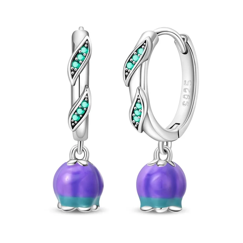 925 Sterling Silver Hoop Earrings Women Romantic Lily Earrings For Anniversary Wedding Jewelry Gifts
925 Sterling Silver Hoop Earrings Women Romantic Lily Earrings For Anniversary Wedding Jewelry Gifts