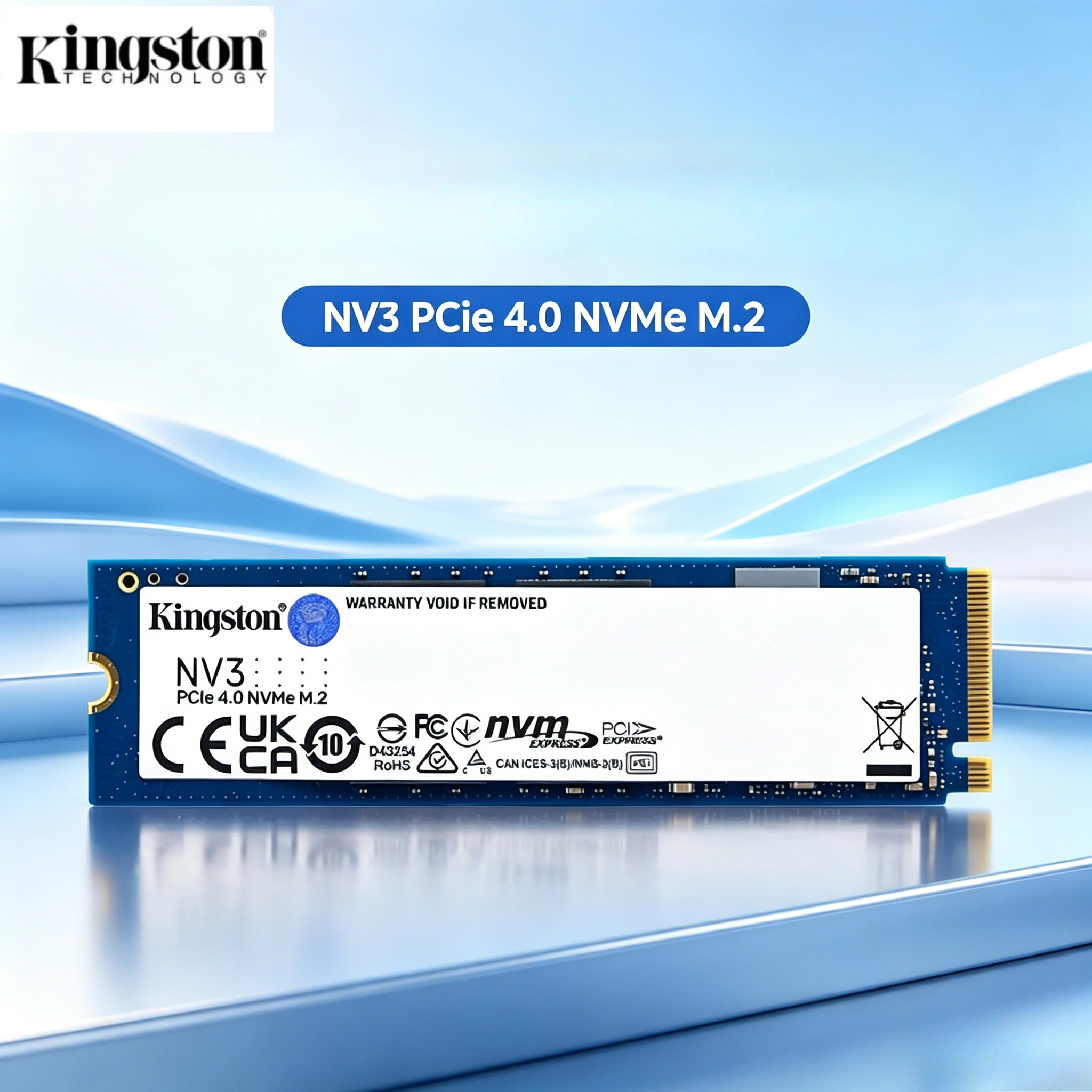 Kingston NV3 SSD 1TB 2TB 500GB NVMe PCIe Gen 4.0x4 Solid State Drive M.2 2280 Internal SSD nvme m2 for Desktop Laptop
Kingston NV3 SSD 1TB 2TB 500GB NVMe PCIe Gen 4.0x4 Solid State Drive M.2 2280 Internal SSD nvme m2 for Desktop Laptop