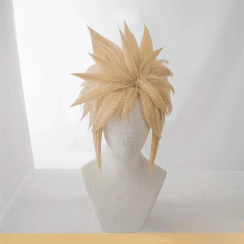 Game Cloud Strife Cosplay Yellow Short Wig Hair Artificial Corn Silk Wigs Role Play Props Accessories for Men
Game Cloud Strife Cosplay Yellow Short Wig Hair Artificial Corn Silk Wigs Role Play Props Accessories for Men