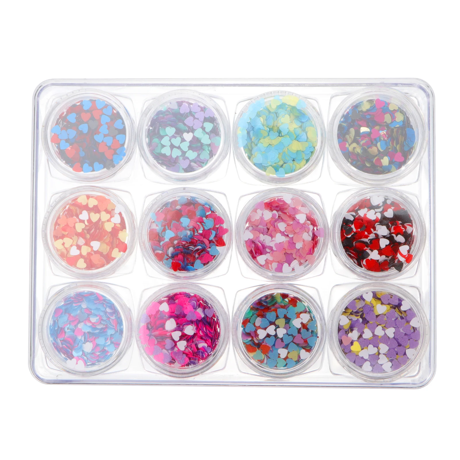 12pcs Heart Shaped Nail Stickers Glitter Sequins for Artificial Natural Nails Party Decoration Craft Projects Heart Confetti
12pcs Heart Shaped Nail Stickers Glitter Sequins for Artificial Natural Nails Party Decoration Craft Projects Heart Confetti