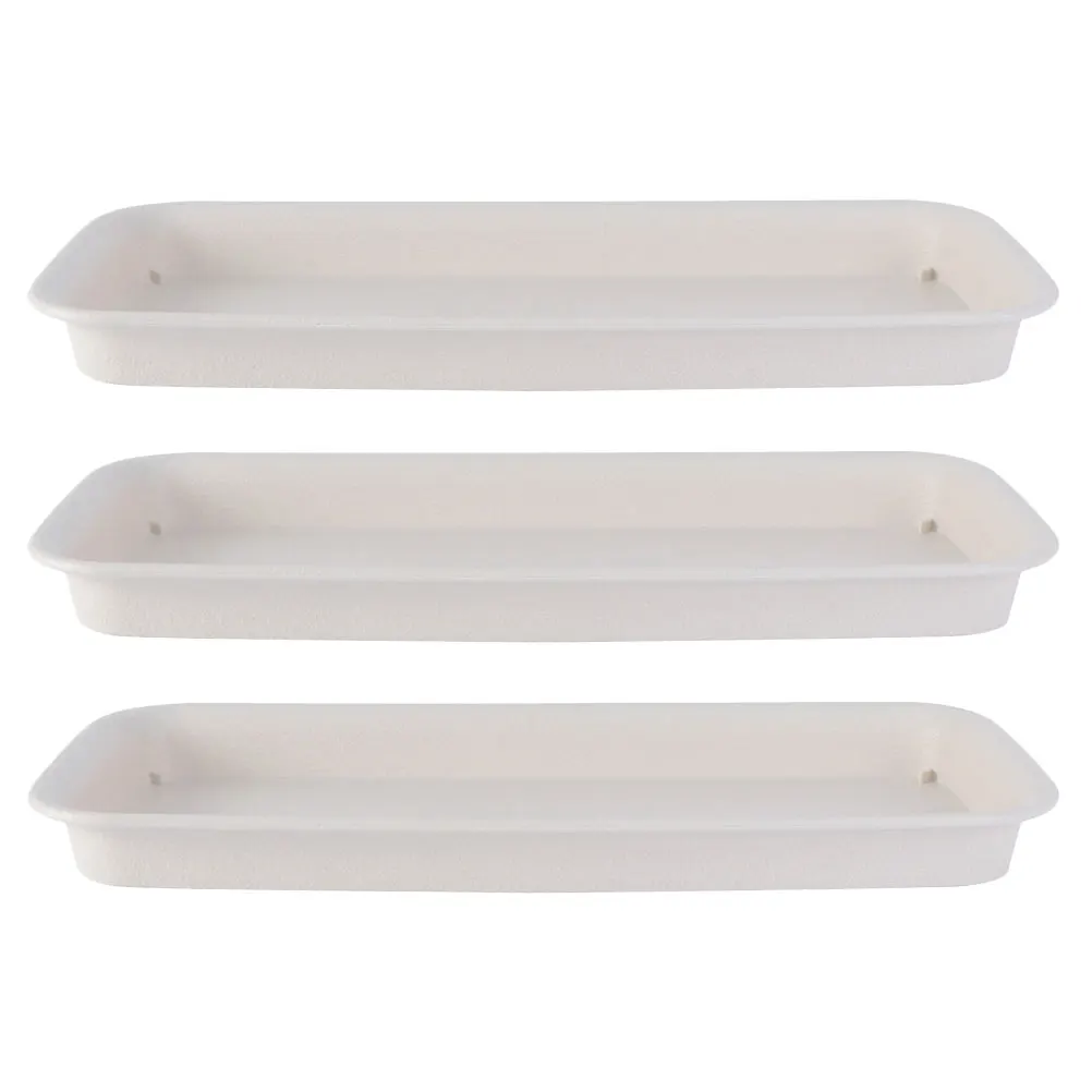3pcs Rectangular Flower Pot Trays 21x8 5cm Beige Drainage Planter Bottom Pots Anti Aging Fade Resistant Plastic Coasters
3pcs Rectangular Flower Pot Trays 21x8 5cm Beige Drainage Planter Bottom Pots Anti Aging Fade Resistant Plastic Coasters