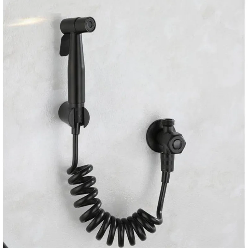 Black Toilet Spray Gun Set Stainless Steel Women's Washing Faucet Copper Spray Gun Toilet Flusher Dual-Purpose Angle Valve Set
Black Toilet Spray Gun Set Stainless Steel Women's Washing Faucet Copper Spray Gun Toilet Flusher Dual-Purpose Angle Valve Set