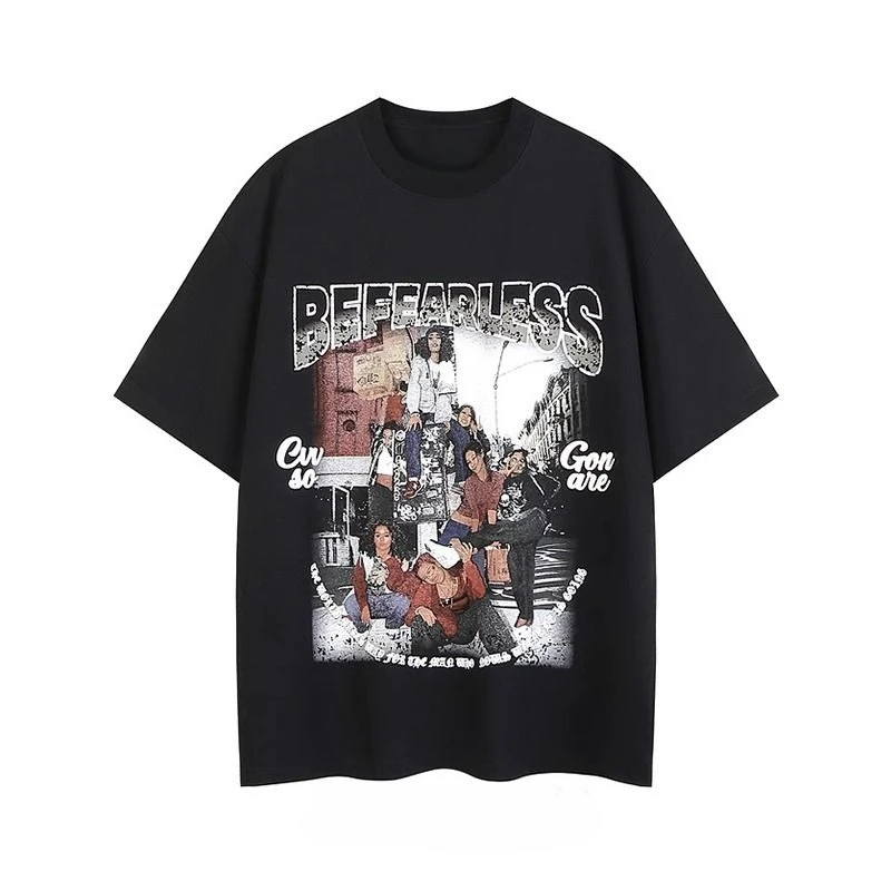 Original Trendy Brand European and American Street Style Ruffian Handsome T-shirt Hip-hop Hiphop Printed Short Sleeves
Original Trendy Brand European and American Street Style Ruffian Handsome T-shirt Hip-hop Hiphop Printed Short Sleeves