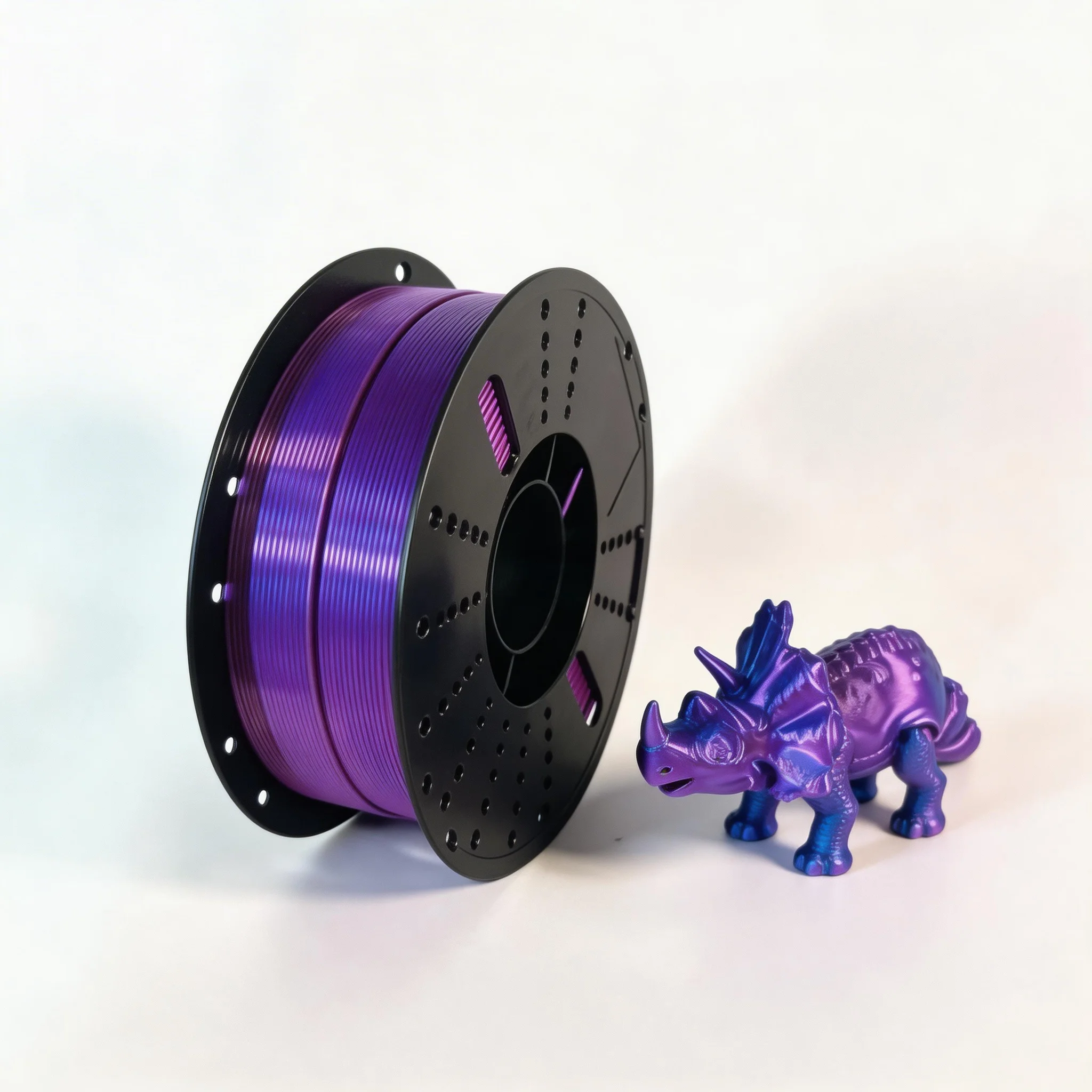 Филамент для 3D-печати, PLA Silk, двухцветный, для 3D-принтеров, 1.75 мм, с эффектом смены цвета, шелковистая поверхность, 1 кг, сине-фиолетовый
Филамент для 3D-печати, PLA Silk, двухцветный, для 3D-принтеров, 1.75 мм, с эффектом смены цвета, шелковистая поверхность, 1 кг, сине-фиолетовый