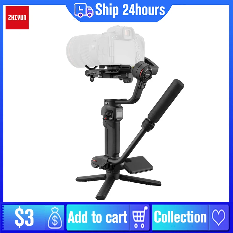 ZHIYUN Weebill 3 Camera Stabilizer 3-Axis Handheld Gimbal For Canon Sony Nikon Panasonic DSLR Camera
ZHIYUN Weebill 3 Camera Stabilizer 3-Axis Handheld Gimbal For Canon Sony Nikon Panasonic DSLR Camera