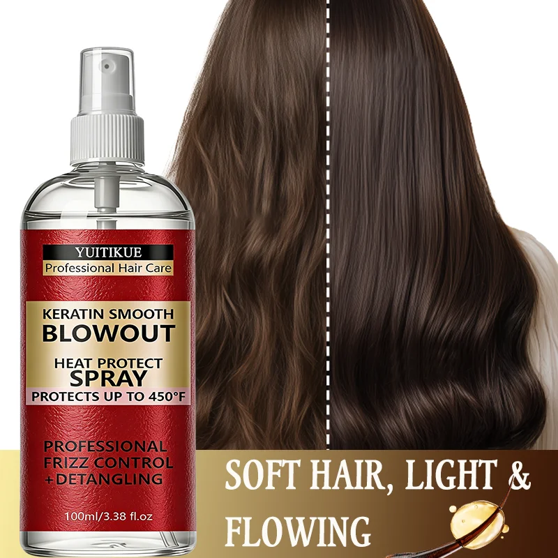 YUITIKUE Professional Keratin Heat Protect Spray - 450°F Protection, Frizz Control & Detangling, Leave Hair Silky Smooth
YUITIKUE Professional Keratin Heat Protect Spray - 450°F Protection, Frizz Control & Detangling, Leave Hair Silky Smooth