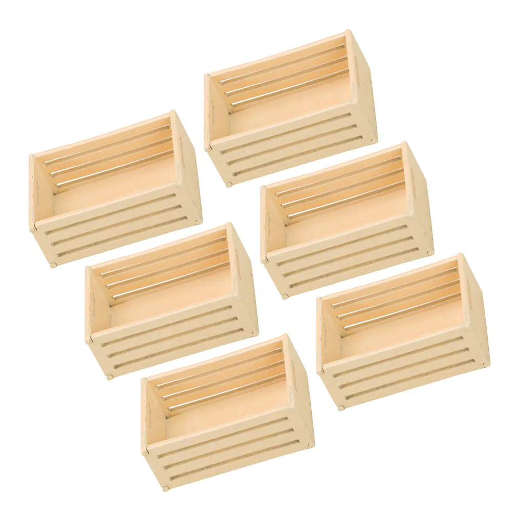 6Pcs Miniature Storage Baskets 1:12 Scale Plastic Storage Crates for Mini House Supplies Tiny Basket Decor Dollhouse Kitchen
6Pcs Miniature Storage Baskets 1:12 Scale Plastic Storage Crates for Mini House Supplies Tiny Basket Decor Dollhouse Kitchen