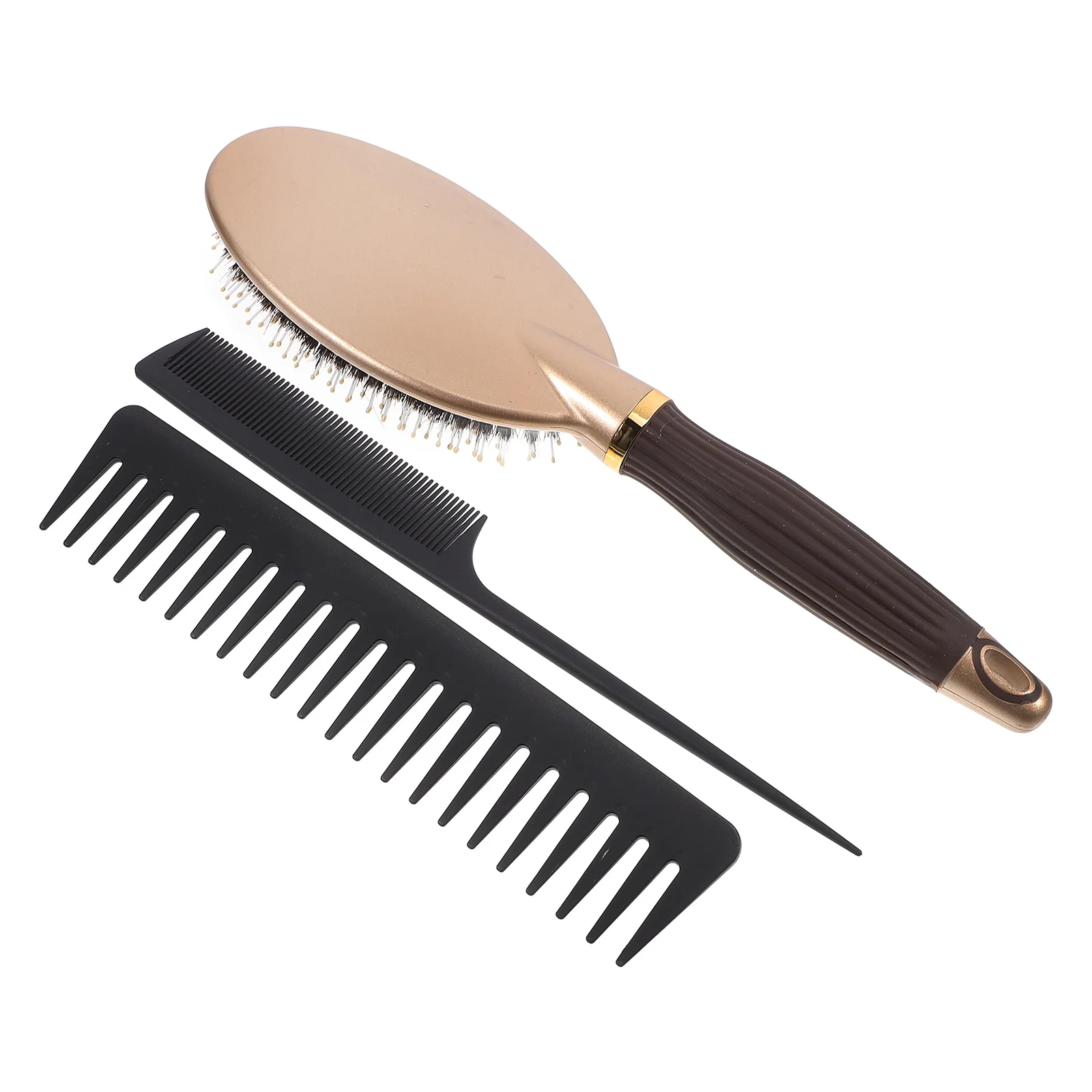 3pcs Comb Set Curly Hair Brush Straightening Stainless Steel Travel Paddle Detangling Suites Women Men Kids
3pcs Comb Set Curly Hair Brush Straightening Stainless Steel Travel Paddle Detangling Suites Women Men Kids